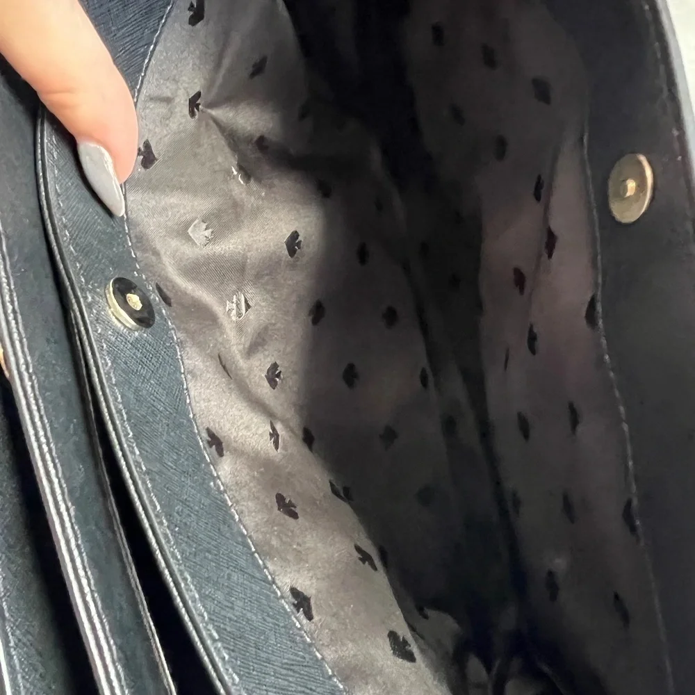 Kate Spade Laurel Way Reese Leather Crossbody Bag Purse Handbag Black 🖤♠️